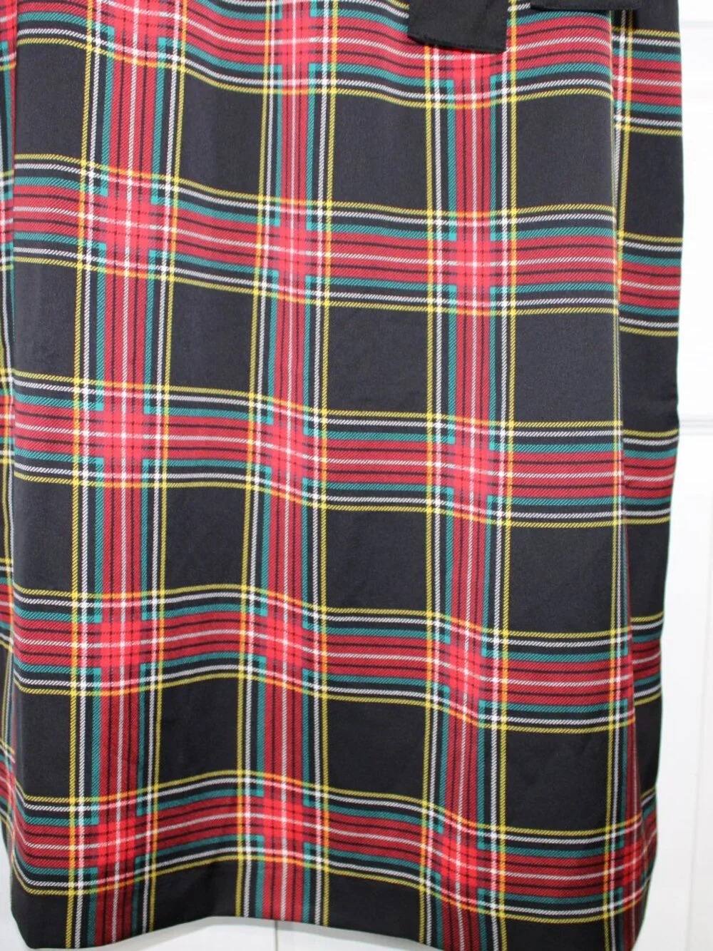 NWT J.Crew Tartan Plaid Sleeveless Midi Dress with Bow-Neck Tie
